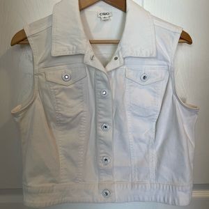 CATO white Jean vest